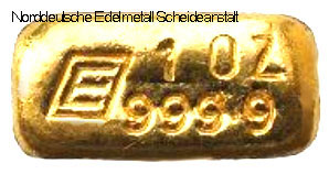 Engelhard-Unzenbarren-Gold
